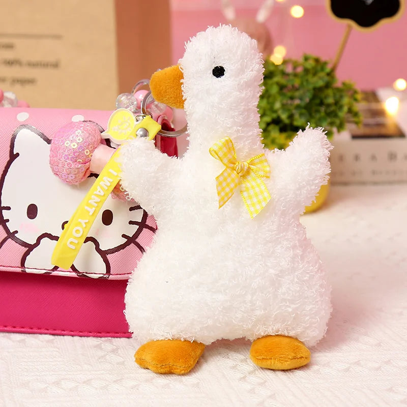 Keychain Plush Soft Teddy Bear Bunny Unicorn Duck Dog Pig Plush Keychains Schoolbag Plush Toys Delightful Mascot Pendant