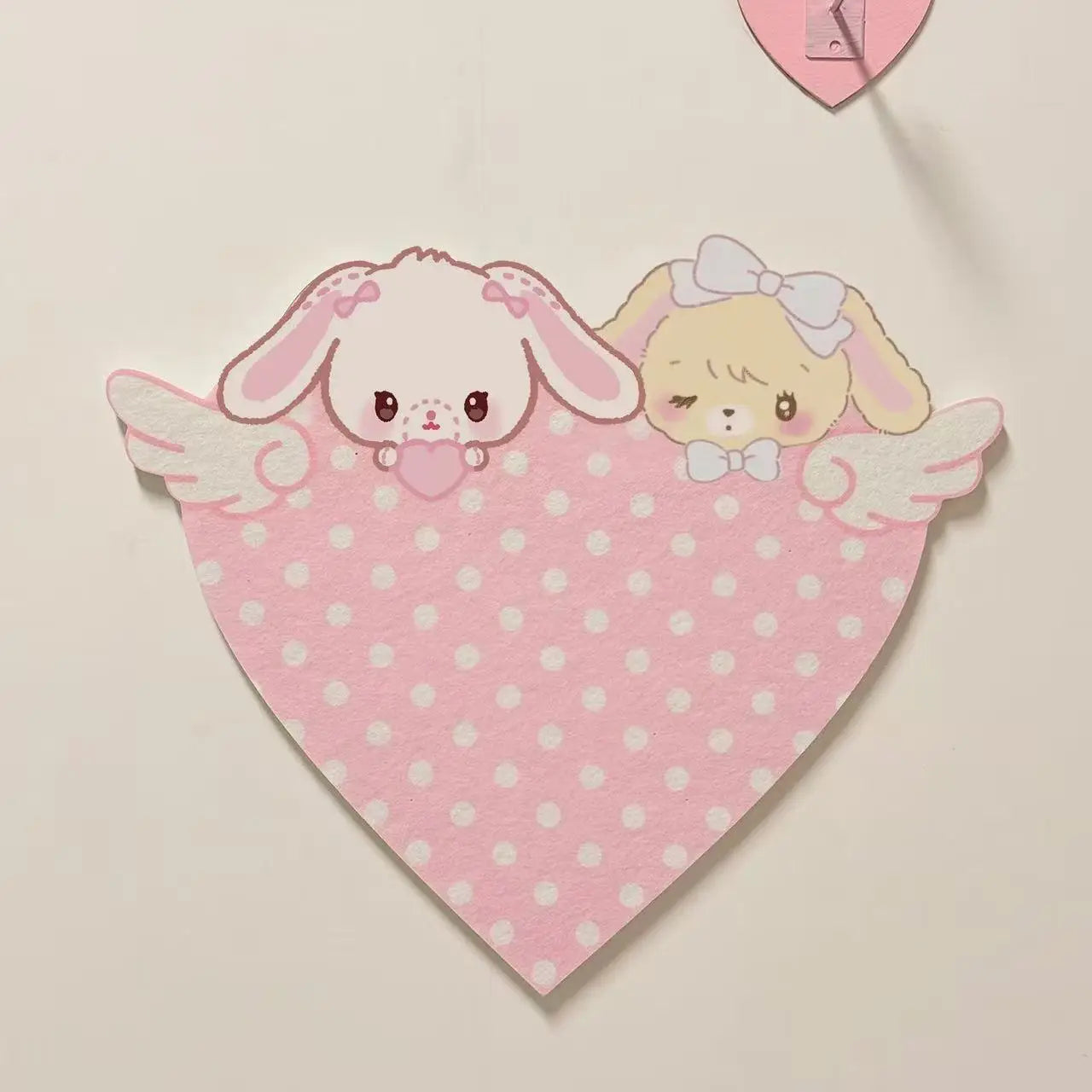 New Cute Cartoon Bunny Felt Decoration Cork Board Wall Photo Message Board Wall Punch-free No Damage The Wall Room Decoration