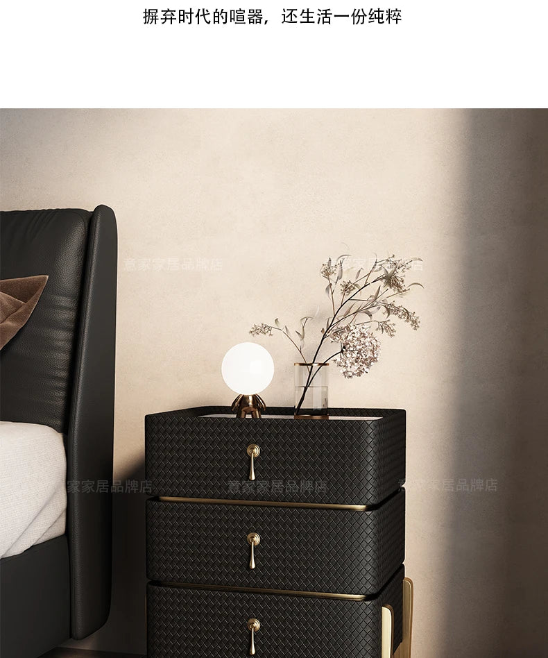 Decor Aesthetic Night Table Design Simple Modern Luxury Nightstand Unique Drawer Mesitas De Noches Dormitorio Bedroom Furniture