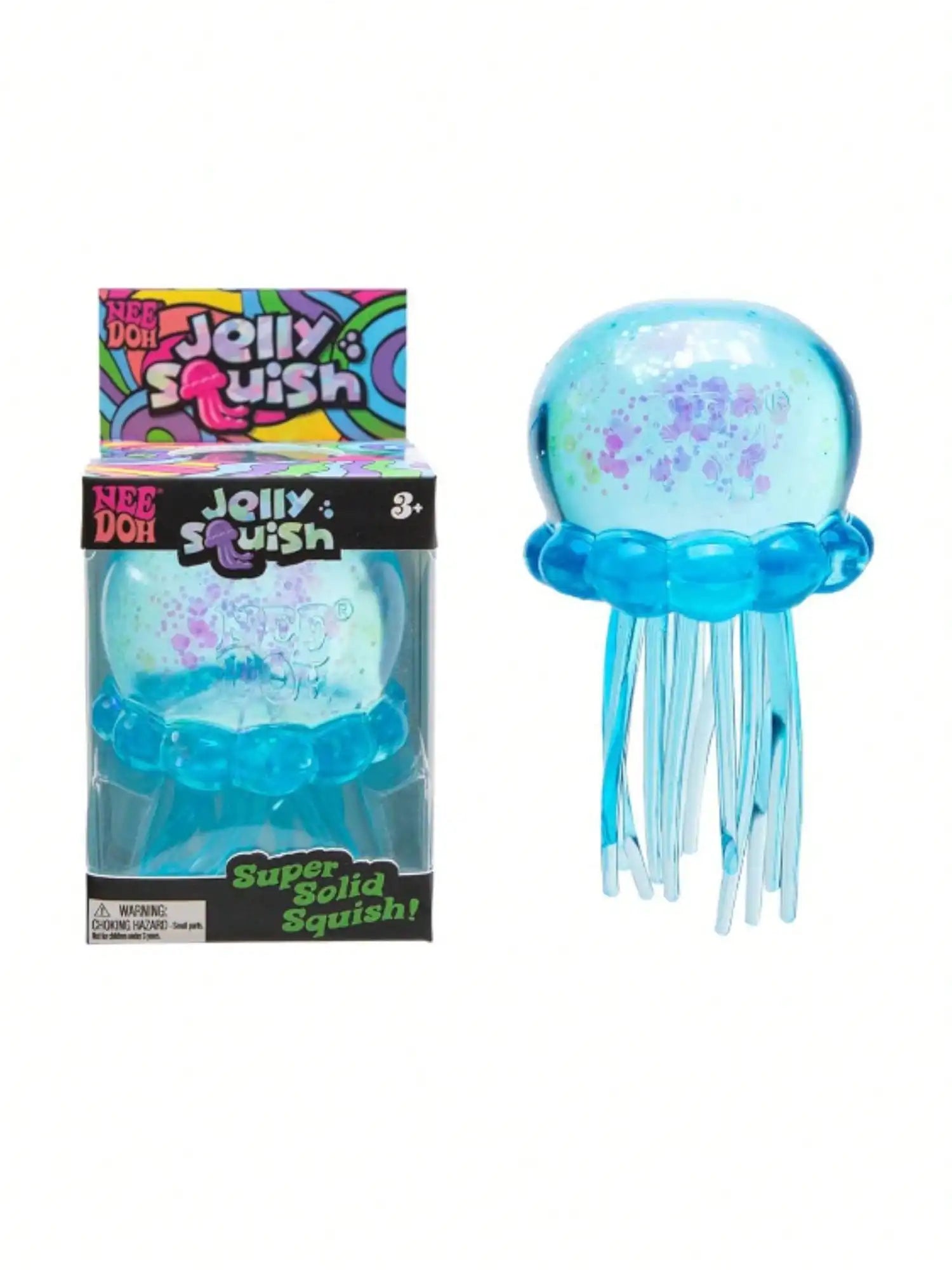 Jellyfish Squishy Fidget Toy, Silicone Octopus Water Play Squeeze Toy, Slow Rising Stress Relief Props