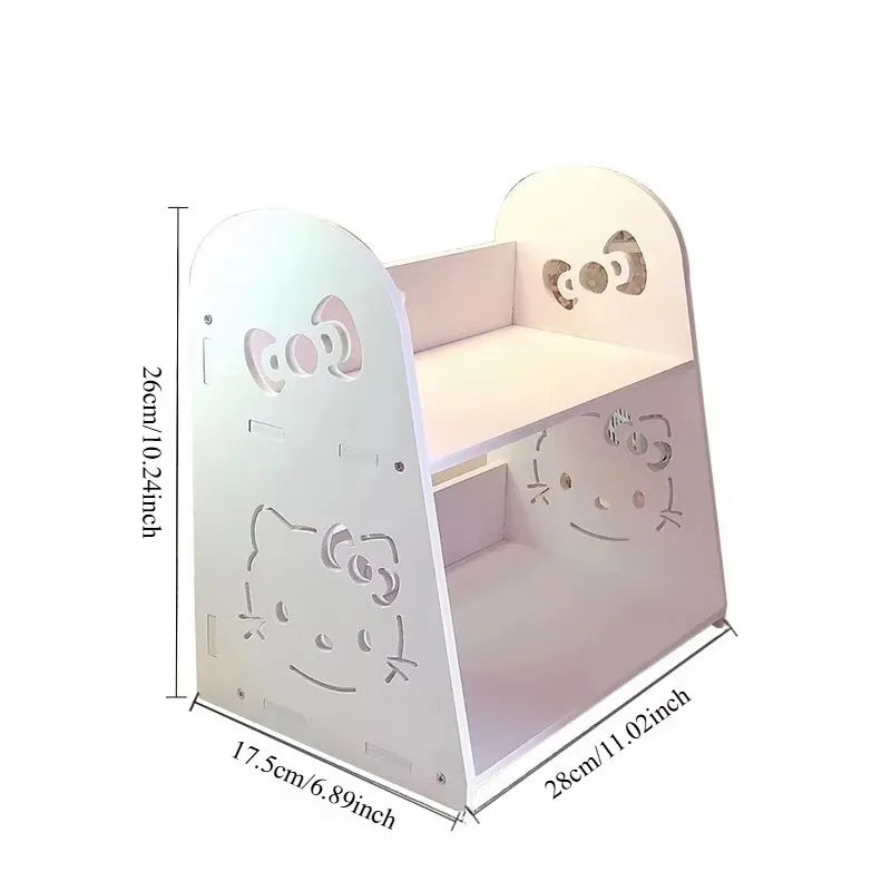 Kawaii cartoon peripheral doll storage display rack, storage rack HelloKitty Kawaii storage rack, room storage decoration