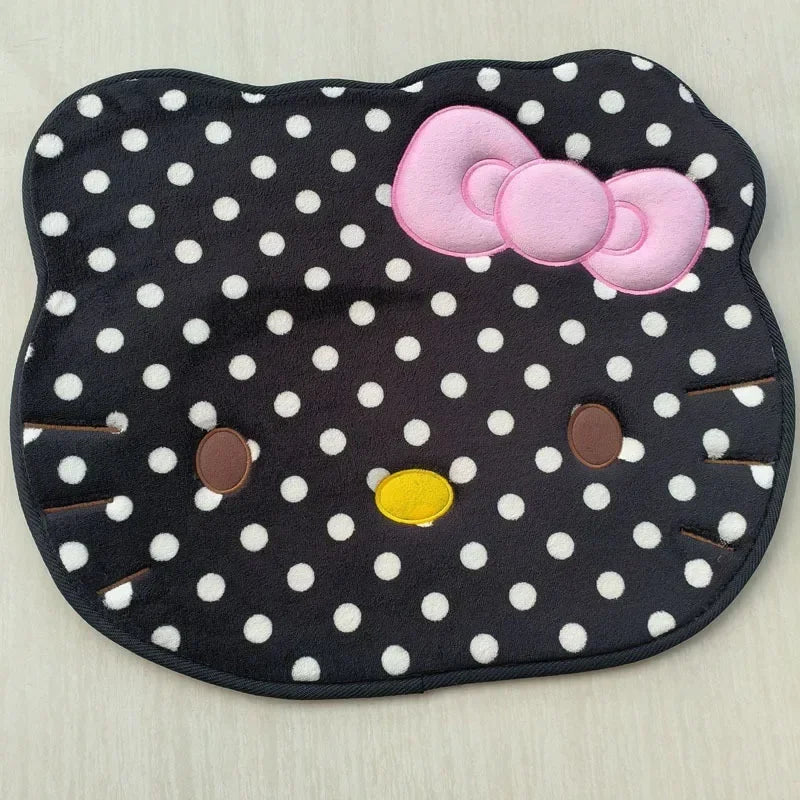 Kawaii Hello Kitty Cartoon Anime Bedroom Living Room Plush Rug Bath Anti Slip Mat Rug Absorbent Quick Drying Bath Mat Room Decor