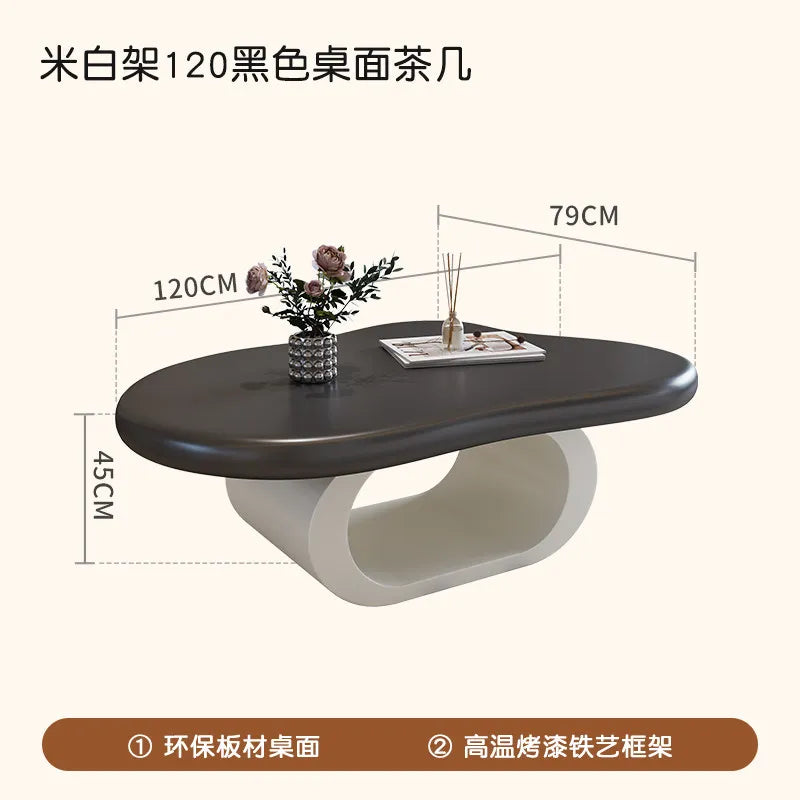 Minimalist Decoration Coffee Table Simple Aesthetic Unique Modern Coffee Table Service Writing Mesa Auxiliar Home Furniture