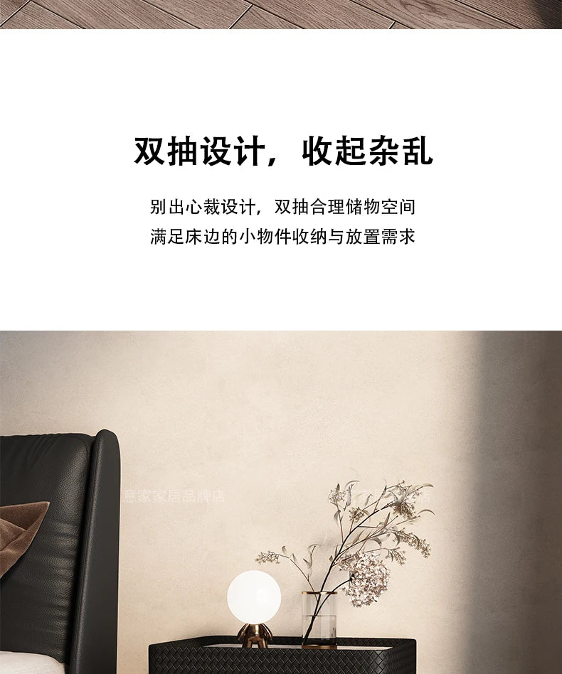 Decor Aesthetic Night Table Design Simple Modern Luxury Nightstand Unique Drawer Mesitas De Noches Dormitorio Bedroom Furniture