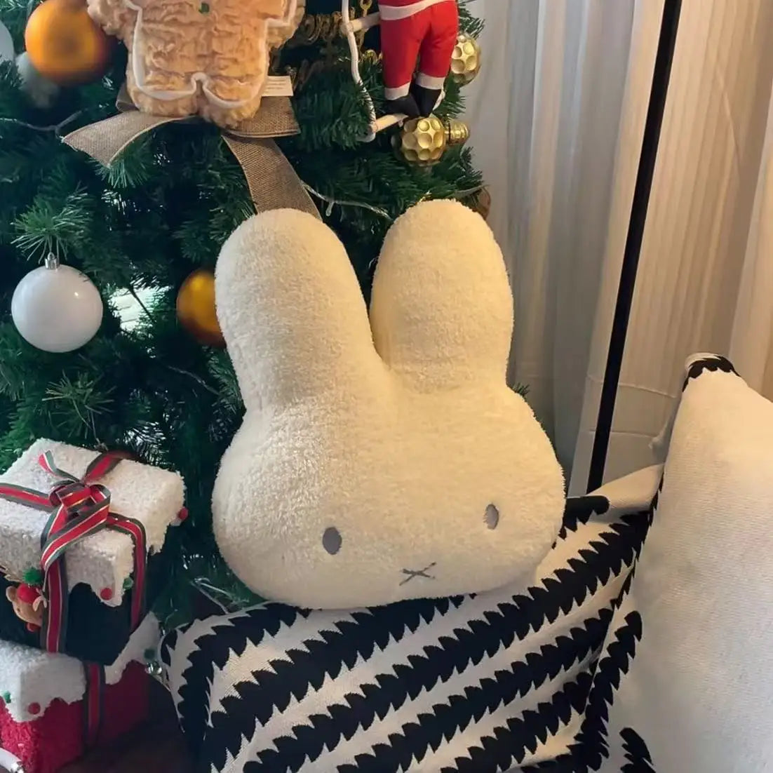Kawaii Miffy Cute Room Decoration Doll Ornaments Pillows Comfortable Soft Sleeping on The Bed Sofa Cushions Gift Toy for Girl