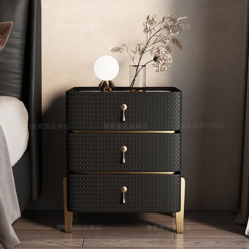 Decor Aesthetic Night Table Design Simple Modern Luxury Nightstand Unique Drawer Mesitas De Noches Dormitorio Bedroom Furniture