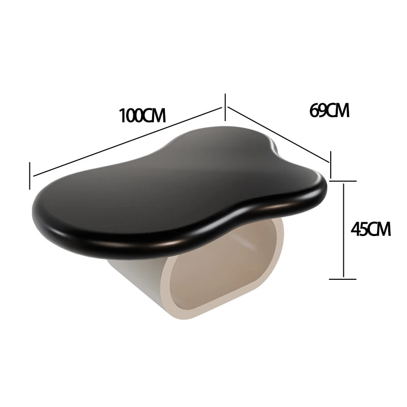 Kawaii Cloud Shape Coffee Table Trendy Aesthetic Modern Unique Coffee Table Living Room Cute Table De Salon Home Furniture