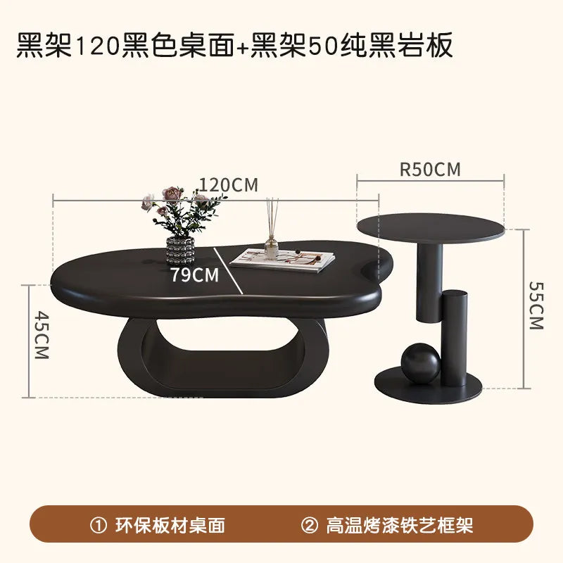 Minimalist Decoration Coffee Table Simple Aesthetic Unique Modern Coffee Table Service Writing Mesa Auxiliar Home Furniture