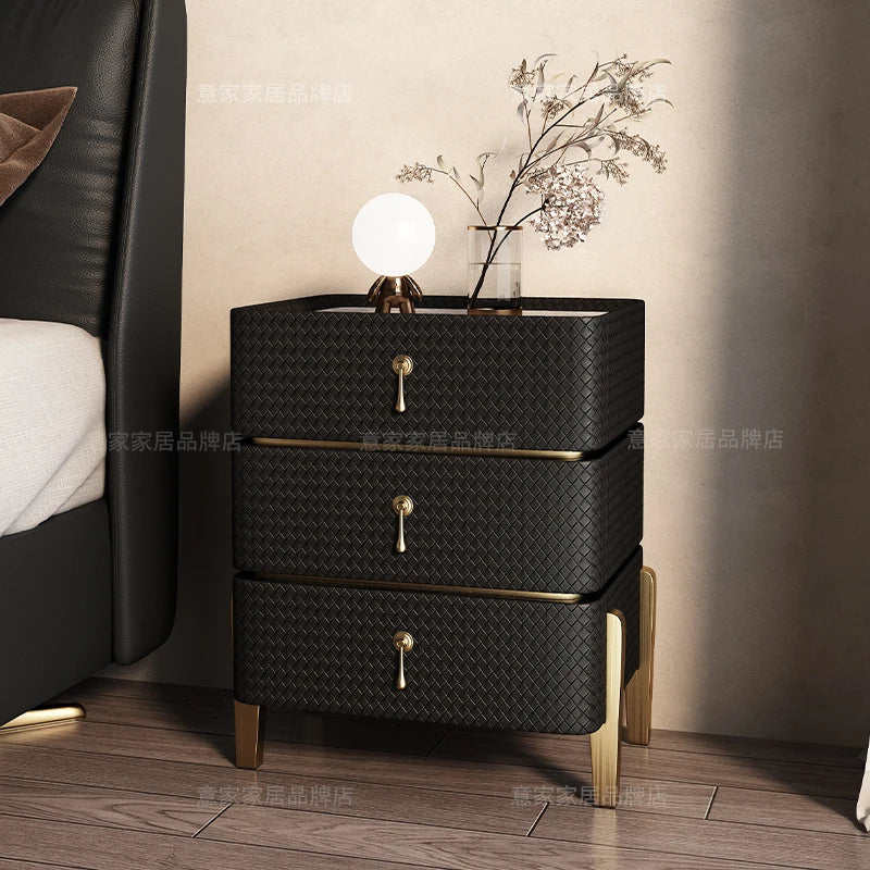 Decor Aesthetic Night Table Design Simple Modern Luxury Nightstand Unique Drawer Mesitas De Noches Dormitorio Bedroom Furniture