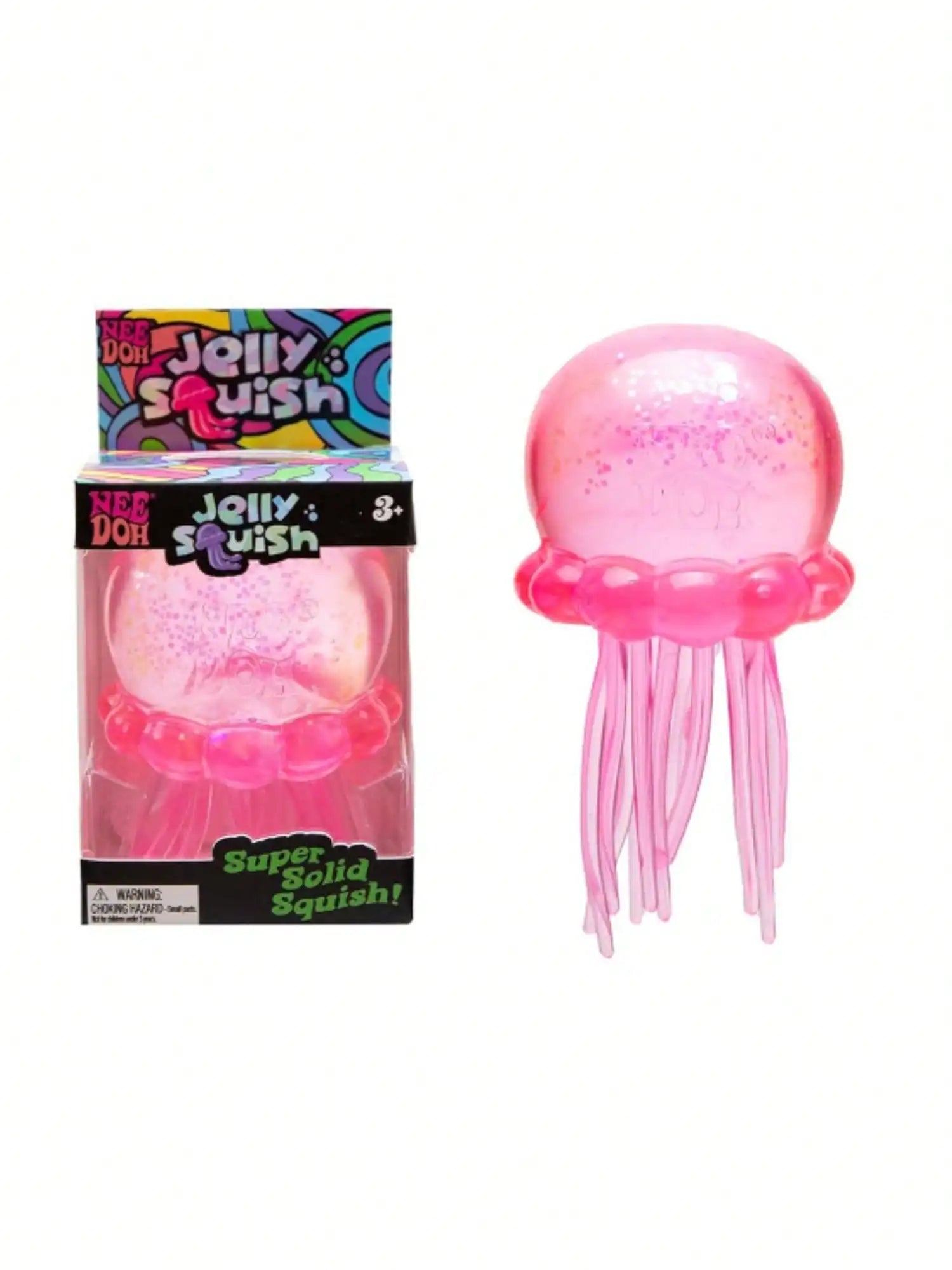 Jellyfish Squishy Fidget Toy, Silicone Octopus Water Play Squeeze Toy, Slow Rising Stress Relief Props