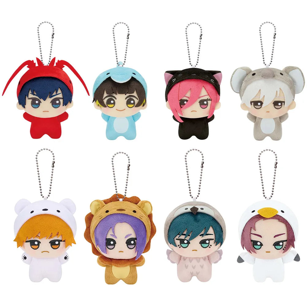 Anime Plush Pendant KeyChain Yoichi Isagi Nagi Seishiro Mikage Reo Rin Itoshi Itoshi Sae plush doll Backpack pendant