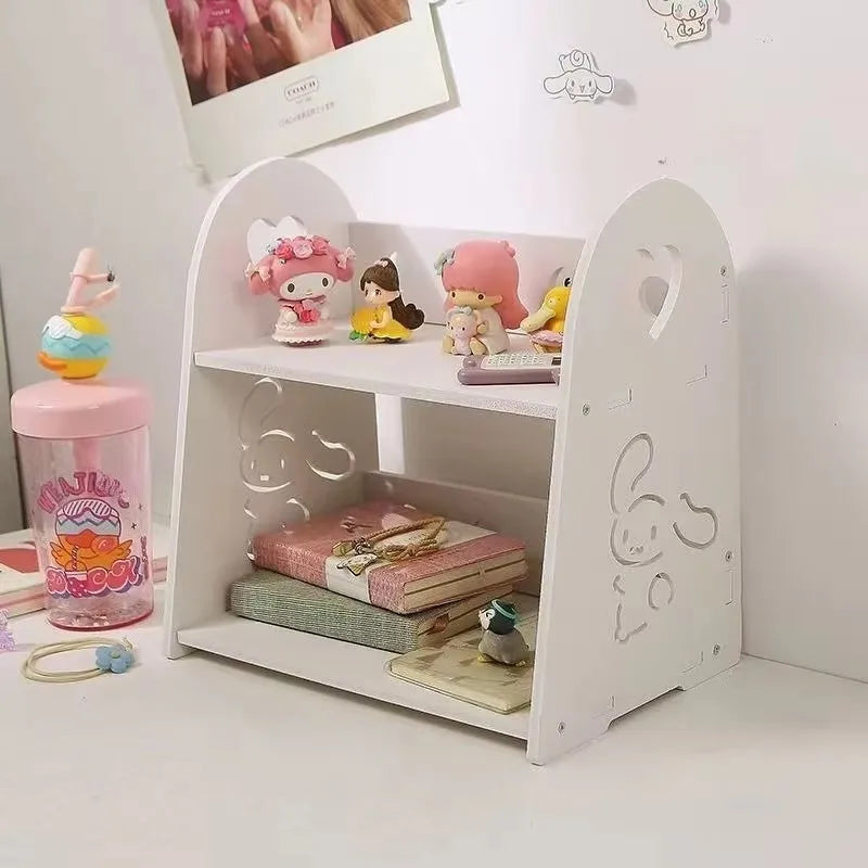 Kawaii cartoon peripheral doll storage display rack, storage rack HelloKitty Kawaii storage rack, room storage decoration