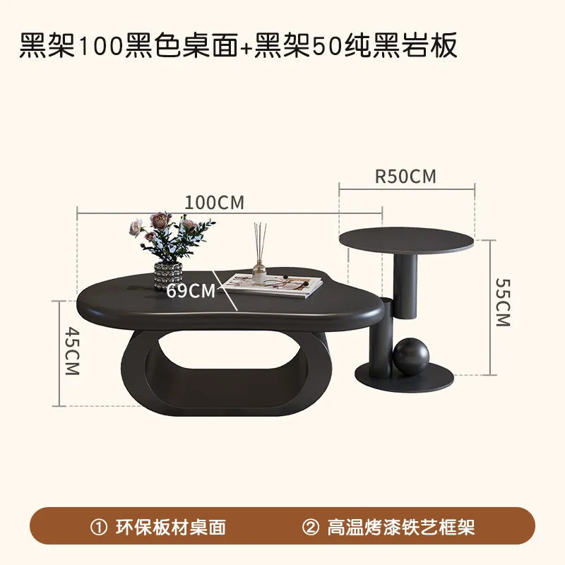 Minimalist Decoration Coffee Table Simple Aesthetic Unique Modern Coffee Table Service Writing Mesa Auxiliar Home Furniture