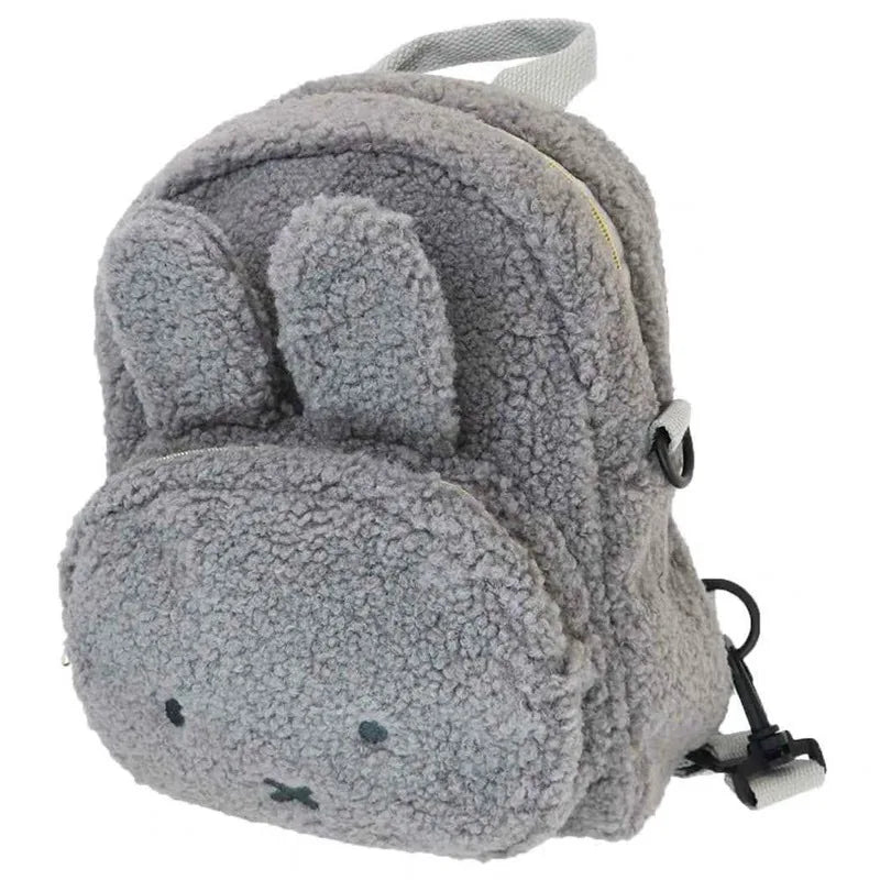 Hot Cute Miffy Series Plush Backpack Cartoon Creativity Portable Multifunctional Large Capacity Backpack Girls Birthday Gift
