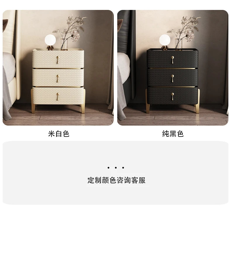 Decor Aesthetic Night Table Design Simple Modern Luxury Nightstand Unique Drawer Mesitas De Noches Dormitorio Bedroom Furniture