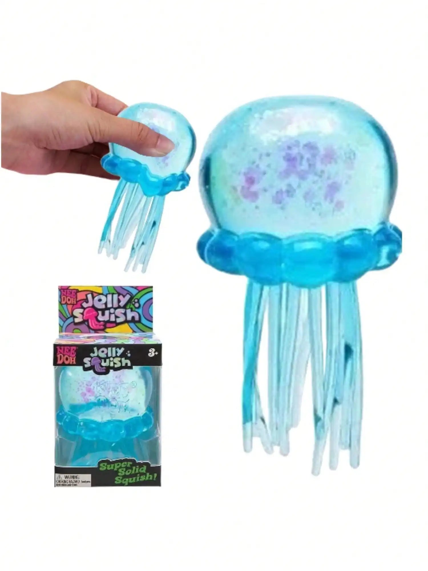 Jellyfish Squishy Fidget Toy, Silicone Octopus Water Play Squeeze Toy, Slow Rising Stress Relief Props