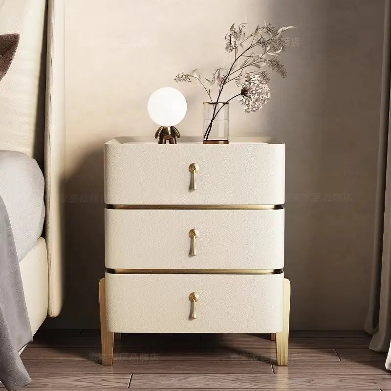 Decor Aesthetic Night Table Design Simple Modern Luxury Nightstand Unique Drawer Mesitas De Noches Dormitorio Bedroom Furniture