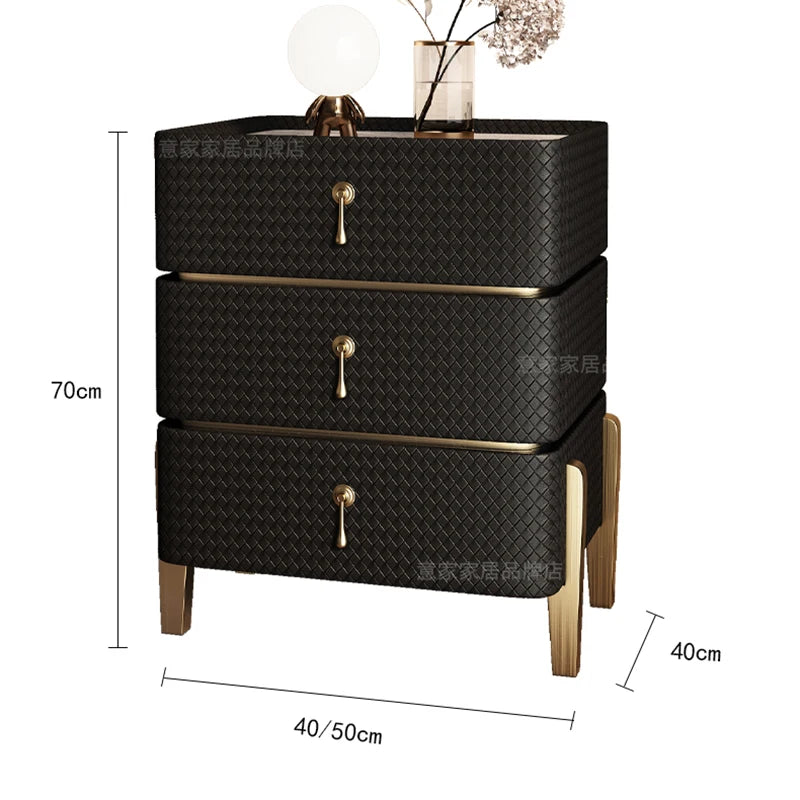 Decor Aesthetic Night Table Design Simple Modern Luxury Nightstand Unique Drawer Mesitas De Noches Dormitorio Bedroom Furniture