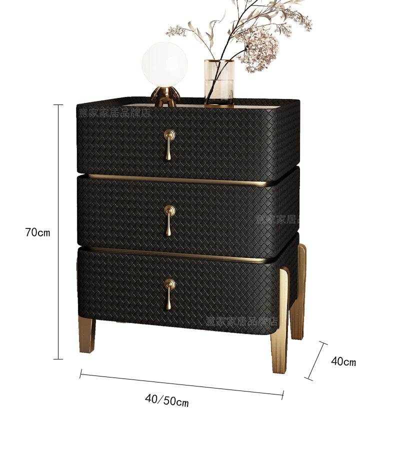 Decor Aesthetic Night Table Design Simple Modern Luxury Nightstand Unique Drawer Mesitas De Noches Dormitorio Bedroom Furniture