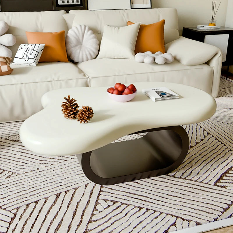 Kawaii Cloud Shape Coffee Table Trendy Aesthetic Modern Unique Coffee Table Living Room Cute Table De Salon Home Furniture