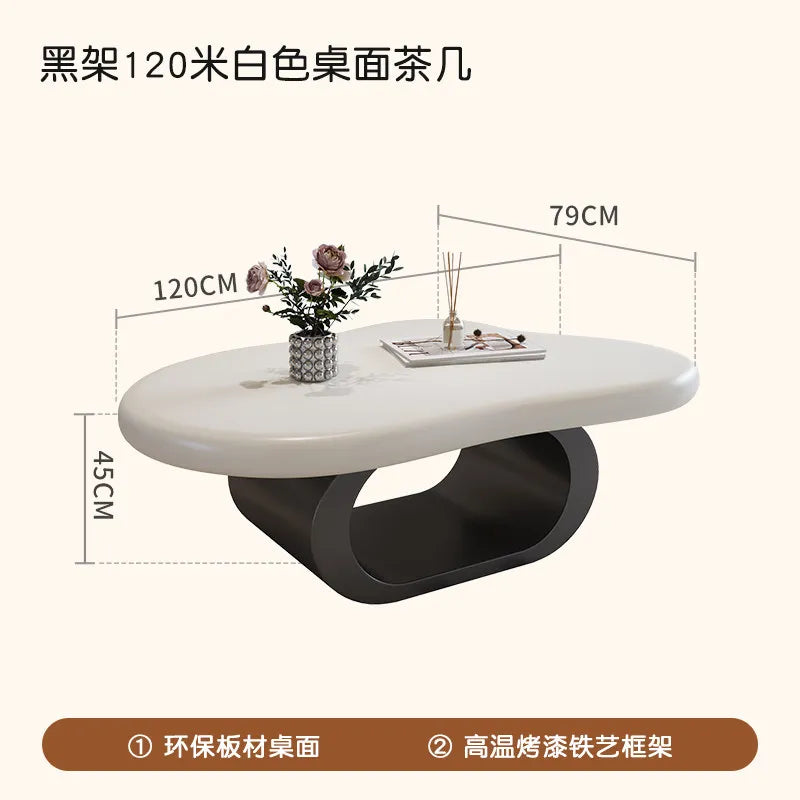Minimalist Decoration Coffee Table Simple Aesthetic Unique Modern Coffee Table Service Writing Mesa Auxiliar Home Furniture
