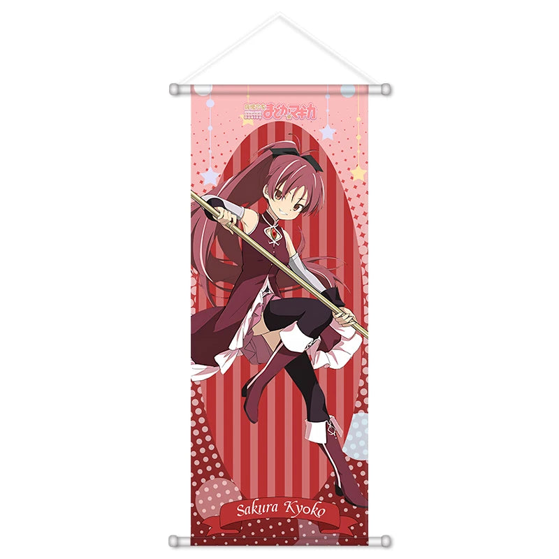 Kaname Madoka Akemi Homura Scroll Canvas Wall Hanging Painting Home Decor Anime Poster Wall Art Room Decoration