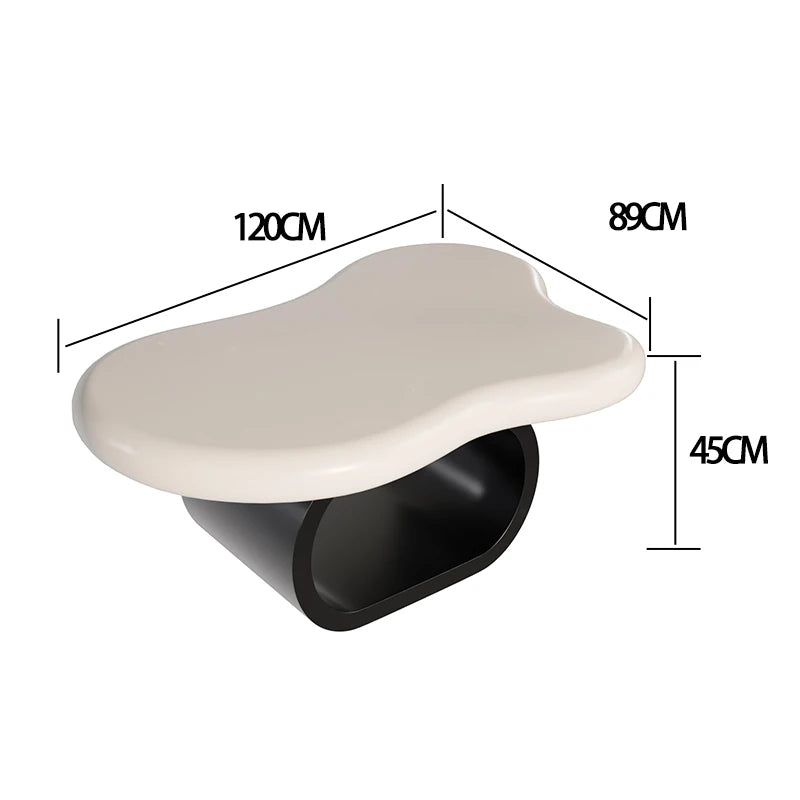 Kawaii Cloud Shape Coffee Table Trendy Aesthetic Modern Unique Coffee Table Living Room Cute Table De Salon Home Furniture
