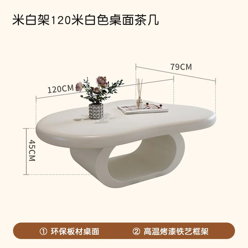 Minimalist Decoration Coffee Table Simple Aesthetic Unique Modern Coffee Table Service Writing Mesa Auxiliar Home Furniture