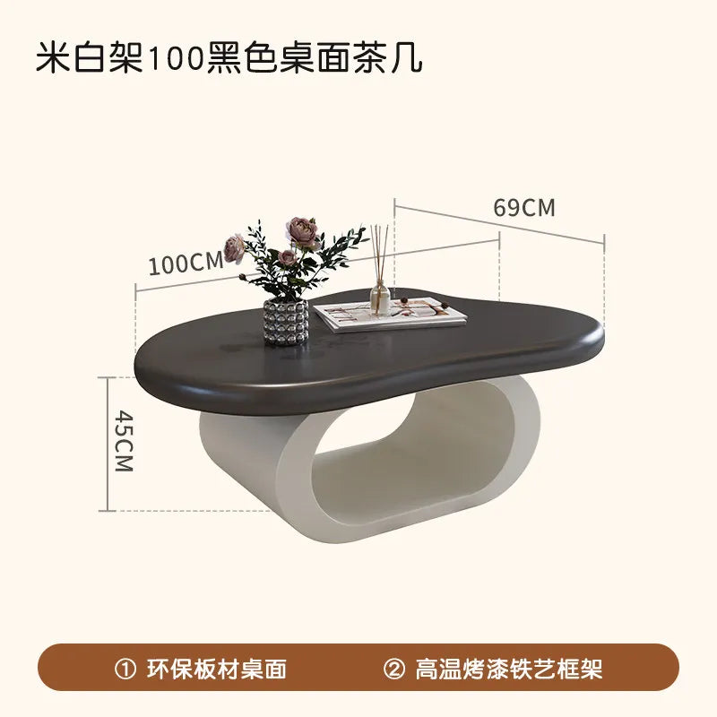 Minimalist Decoration Coffee Table Simple Aesthetic Unique Modern Coffee Table Service Writing Mesa Auxiliar Home Furniture