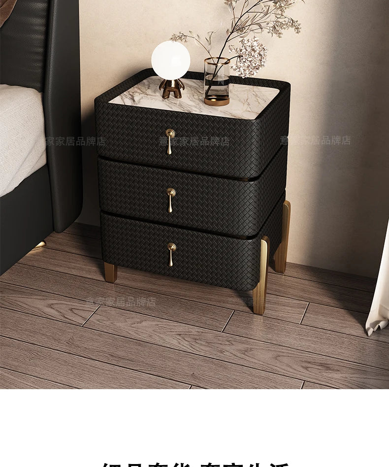 Decor Aesthetic Night Table Design Simple Modern Luxury Nightstand Unique Drawer Mesitas De Noches Dormitorio Bedroom Furniture