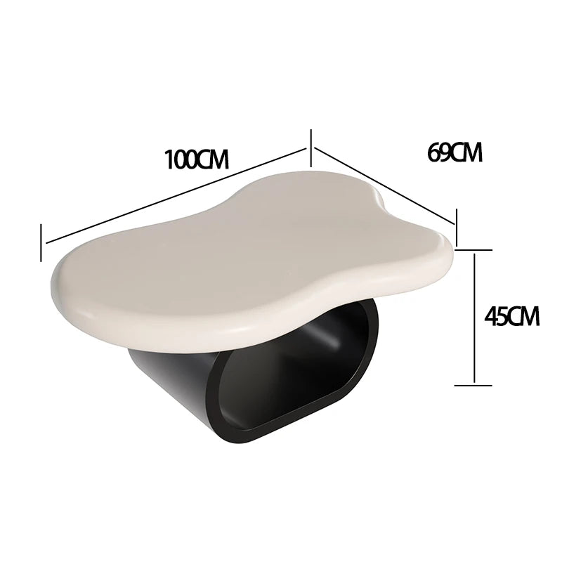 Kawaii Cloud Shape Coffee Table Trendy Aesthetic Modern Unique Coffee Table Living Room Cute Table De Salon Home Furniture