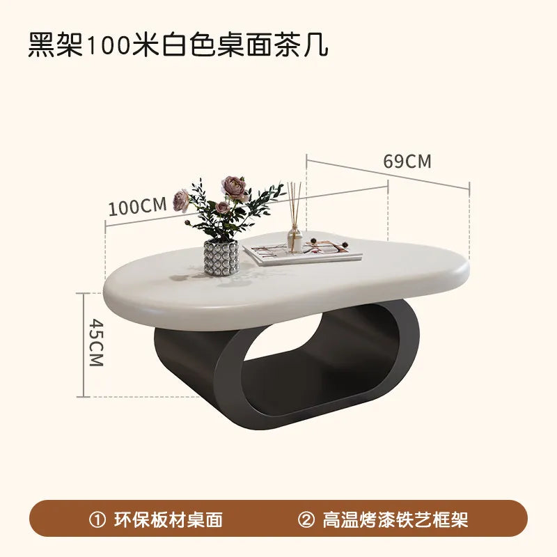 Minimalist Decoration Coffee Table Simple Aesthetic Unique Modern Coffee Table Service Writing Mesa Auxiliar Home Furniture