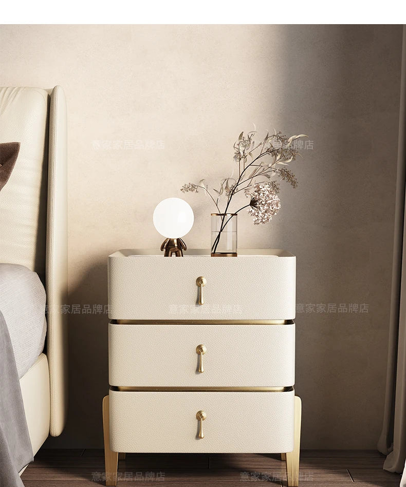 Decor Aesthetic Night Table Design Simple Modern Luxury Nightstand Unique Drawer Mesitas De Noches Dormitorio Bedroom Furniture