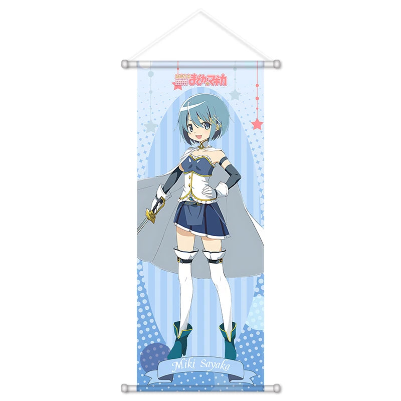 Kaname Madoka Akemi Homura Scroll Canvas Wall Hanging Painting Home Decor Anime Poster Wall Art Room Decoration