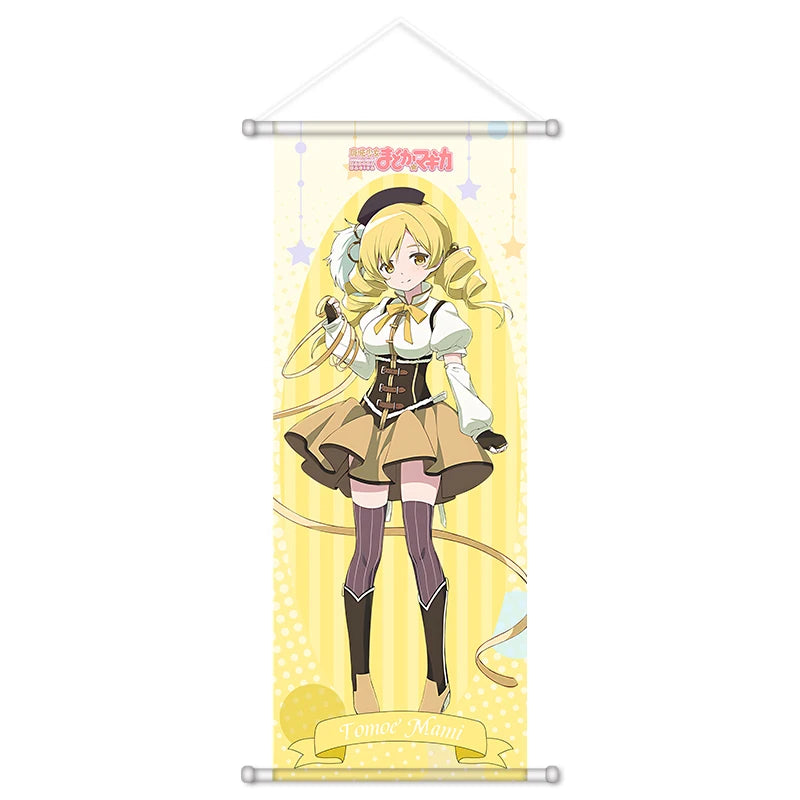 Kaname Madoka Akemi Homura Scroll Canvas Wall Hanging Painting Home Decor Anime Poster Wall Art Room Decoration