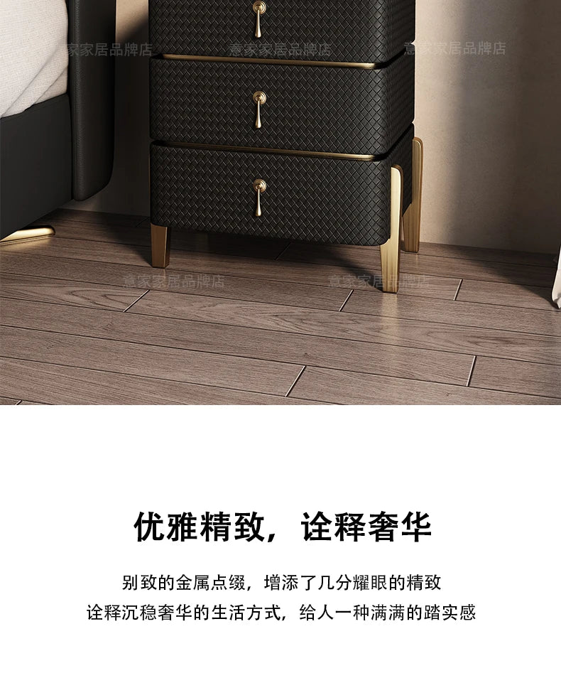 Decor Aesthetic Night Table Design Simple Modern Luxury Nightstand Unique Drawer Mesitas De Noches Dormitorio Bedroom Furniture