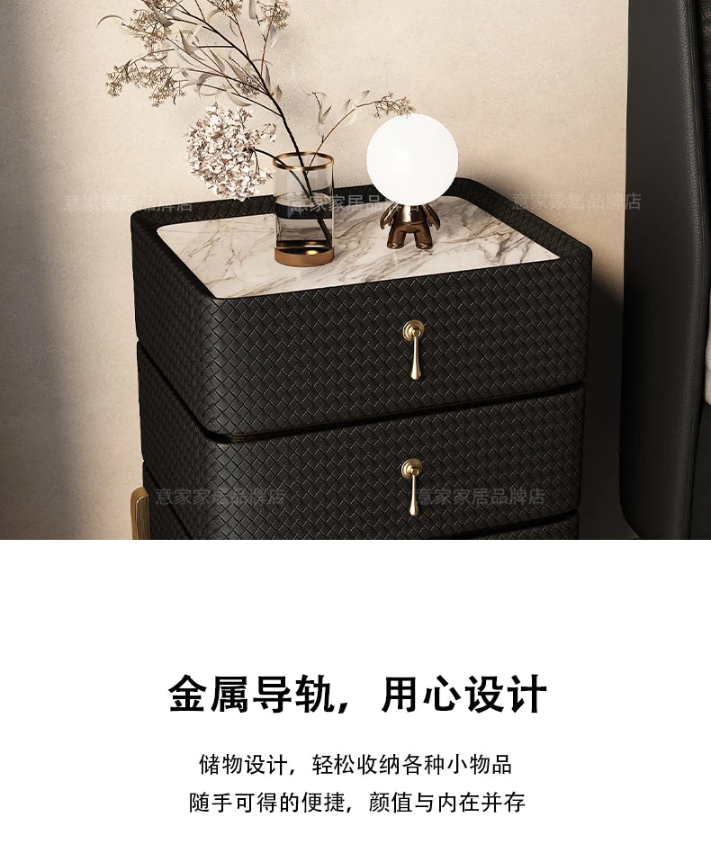 Decor Aesthetic Night Table Design Simple Modern Luxury Nightstand Unique Drawer Mesitas De Noches Dormitorio Bedroom Furniture
