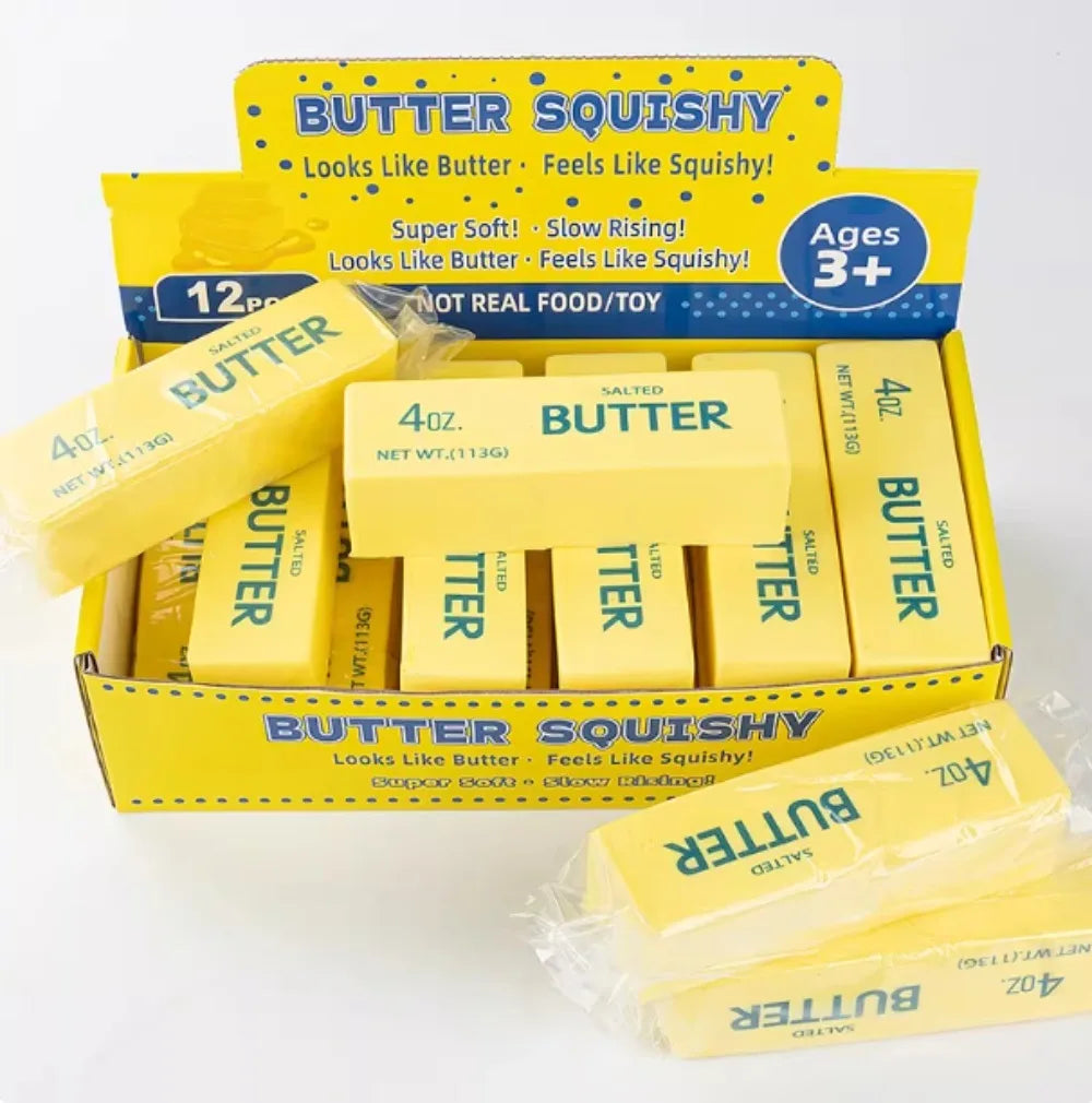 Butter Stick Milk Strip Squishy Toy Slow Rebound Soft Squeeze Stress Relief Toy