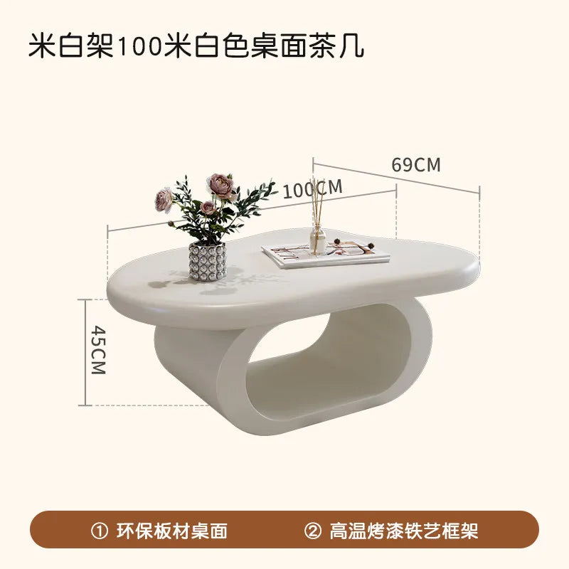 Minimalist Decoration Coffee Table Simple Aesthetic Unique Modern Coffee Table Service Writing Mesa Auxiliar Home Furniture