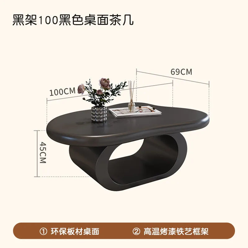 Minimalist Decoration Coffee Table Simple Aesthetic Unique Modern Coffee Table Service Writing Mesa Auxiliar Home Furniture